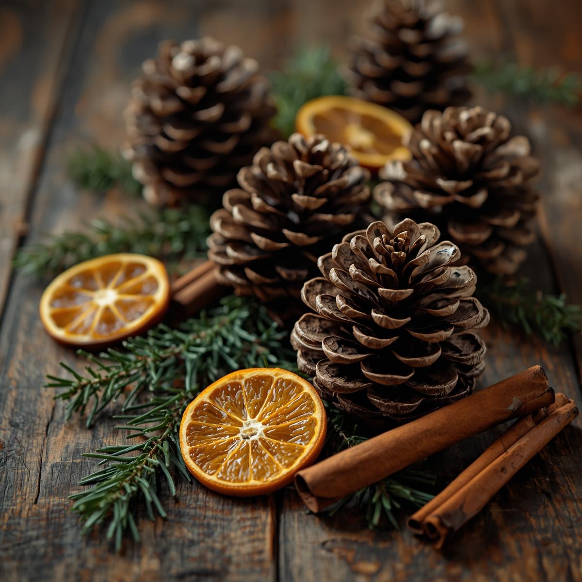 Ekologisk Tallkvist Dekoration för julpynt