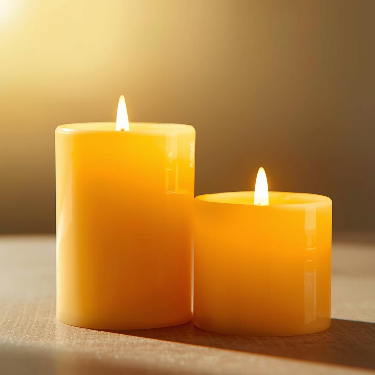 Handgjorda Bivaxljus för naturlig belysning